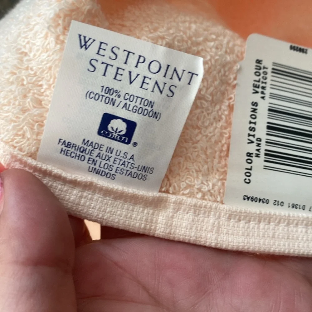 Westport Steven’s cotton bath towel & hand towel peach